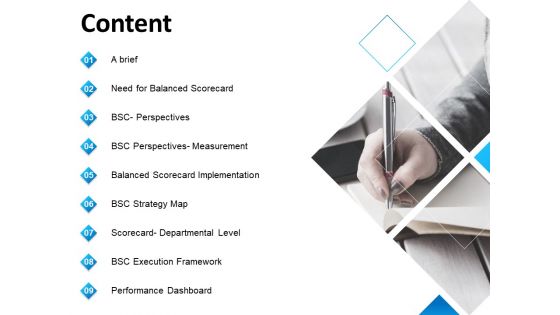 Balanced Scorecard Outline Content Ppt PowerPoint Presentation Ideas Infographics PDF