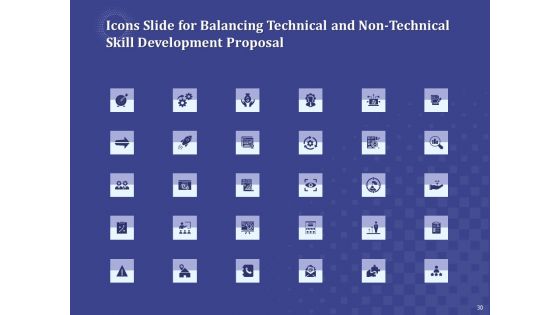 Balancing Technical And Non Technical Skill Development Proposal Ppt PowerPoint Presentation Complete Deck With Slides
