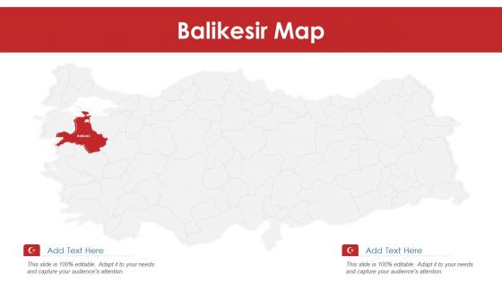 Balikesir Map PowerPoint Presentation PPT Template PDF