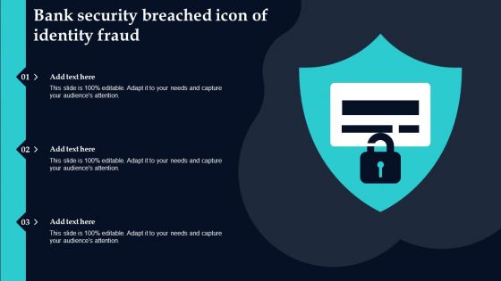 Bank Security Breached Icon Of Identity Fraud Diagrams PDF Bank Security Breached Icon Of Identity Fraud Diagrams PDF