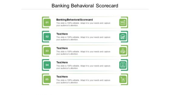 Banking Behavioral Scorecard Ppt PowerPoint Presentation Pictures Clipart Cpb Pdf