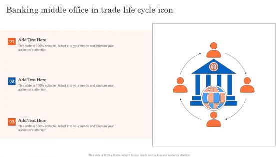 Banking Middle Office In Trade Life Cycle Icon Mockup PDF