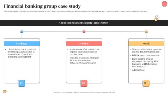 Banking Solutions Company Overview Financial Banking Group Case Study Information PDF