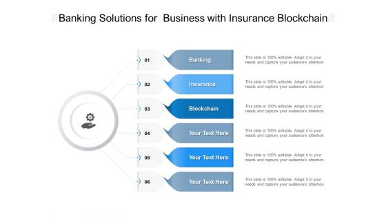 Banking Solutions For Business With Insurance Blockchain Ppt PowerPoint Presentation Pictures Portrait