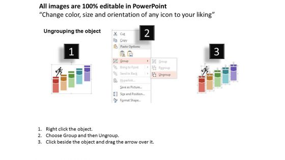 Banner Bar Graph For Success Concept Powerpoint Template