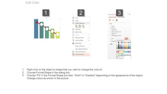 Bar Graph Infographics With Success Arrow Powerpoint Slides