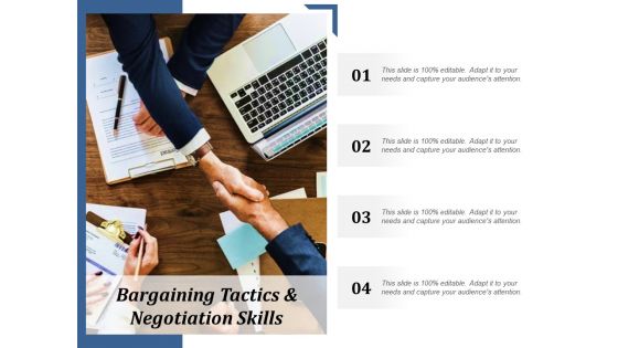 Bargaining Tactics And Negotiation Skills Ppt Powerpoint Presentation Ideas Tips