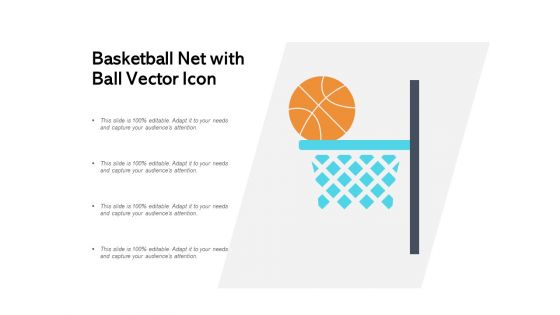 Basketball Net With Ball Vector Icon Ppt PowerPoint Presentation Inspiration Format Ideas