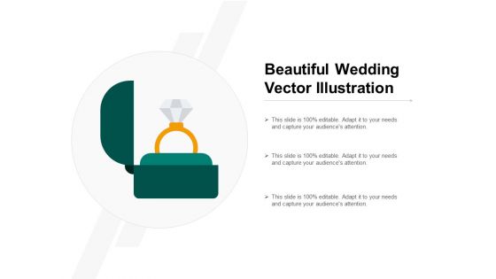 Beautiful Wedding Vector Illustration Ppt PowerPoint Presentation Portfolio Introduction