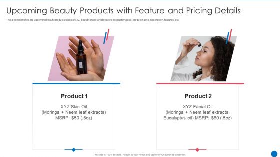 Beauty Care Firm Upcoming Beauty Products With Feature And Pricing Details Download PDF