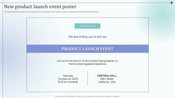Before Event Tasks New Product Launch Event Poster Microsoft PDF