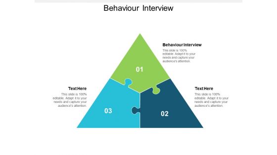 Behaviour Interview Ppt PowerPoint Presentation Infographics Icon Cpb