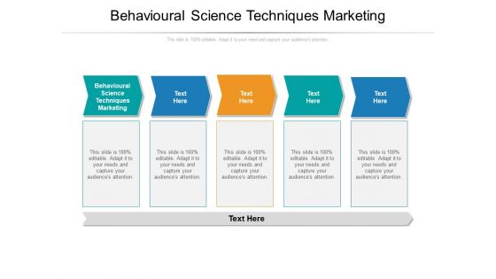 Behavioural Science Techniques Marketing Ppt PowerPoint Presentation Pictures Outfit Cpb Pdf