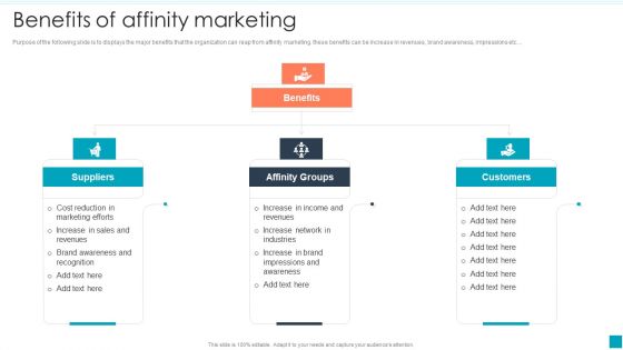 Benefits Of Affinity Marketing Efficient B2B And B2C Marketing Techniques For Organization Download PDF
