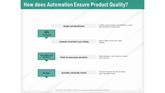 Benefits Of Business Process Automation How Does Automation Ensure Product Quality Guidelines PDF