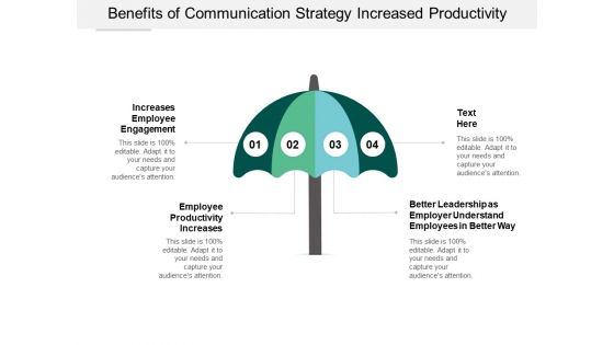Benefits Of Communication Strategy Increased Productivity Ppt Powerpoint Presentation Icon Files