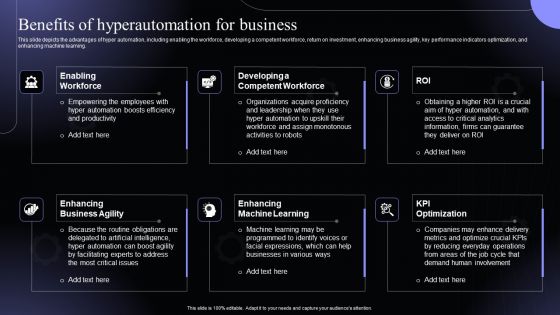 Benefits Of Hyperautomation For Business Hyperautomation Software Solutions IT Designs PDF
