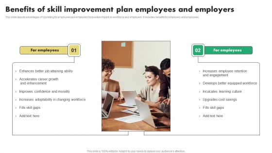 Benefits Of Skill Improvement Plan Employees And Employers Mockup PDF