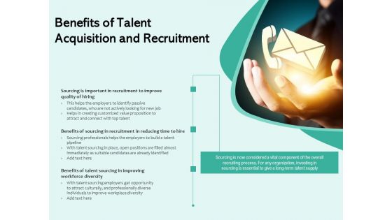 Benefits Of Talent Acquisition And Recruitment Ppt PowerPoint Presentation Model Inspiration PDF