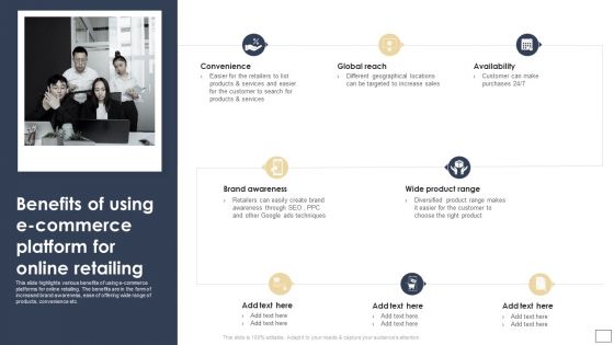 Benefits Of Using E Commerce Platform For Online Retailing Sample PDF
