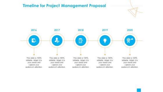 Benefits Realization Management Timeline For Project Management Proposal Background PDF