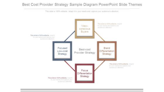 Best Cost Provider Strategy Sample Diagram Powerpoint Slide Themes