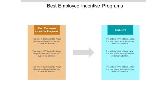 Best Employee Incentive Programs Ppt PowerPoint Presentation Professional Mockup Cpb
