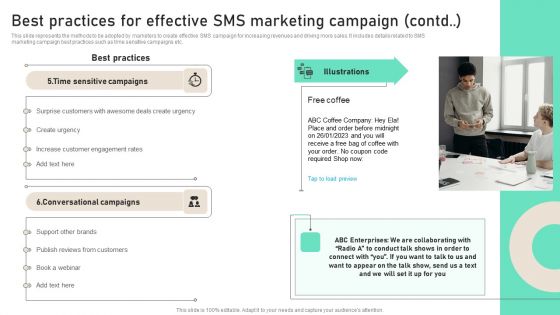 Best Practices For Effective SMS Marketing Campaign Ppt PowerPoint Presentation File Example File PDF
