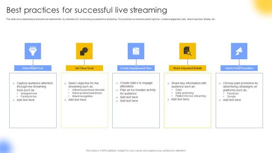 Best Practices For Successful Live Streaming Rules PDF