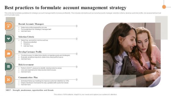 Best Practices To Formulate Account Management Strategy Portrait PDF