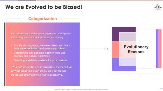 Bias As An Evolutionary Mechanism Training Ppt