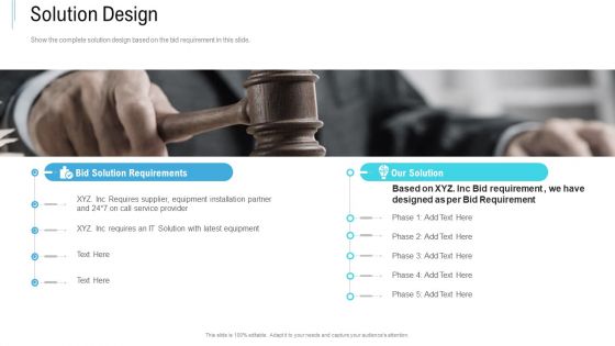 Bid Response Management Solution Design Ppt PowerPoint Presentation Visual Aids Show PDF
