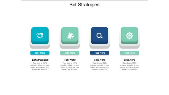 Bid Strategies Ppt PowerPoint Presentation Model Graphics Tutorials Cpb