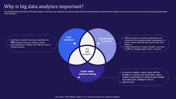 Big Data Analytics Lifecycle Why Is Big Data Analytics Important Ppt Summary Example Topics PDF