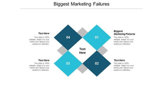 Biggest Marketing Failures Ppt Powerpoint Presentation Outline Shapes Cpb