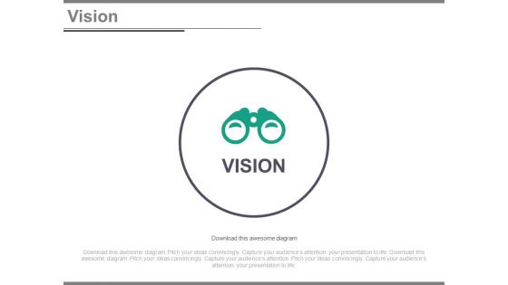 Binocular For Future Vision And Planning Powerpoint Slides