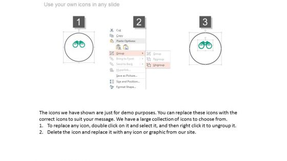 Binocular For Future Vision And Planning Powerpoint Slides