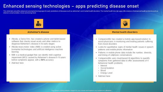 Biomarker Categorization Enhanced Sensing Technologies Apps Predicting Disease Onset Inspiration PDF