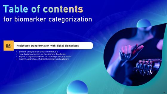 Biomarker Categorization Ppt PowerPoint Presentation Complete Deck With Slides