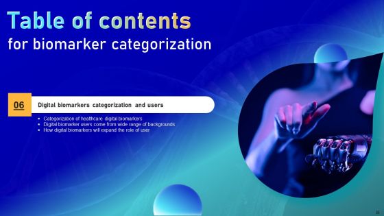 Biomarker Categorization Ppt PowerPoint Presentation Complete Deck With Slides