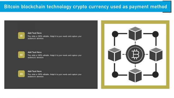 Bitcoin Blockchain Technology Crypto Currency Used As Payment Method Mockup PDF