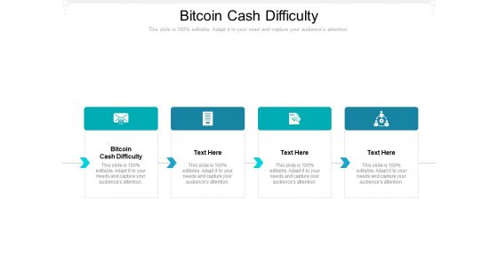 Bitcoin Cash Difficulty Ppt PowerPoint Presentation Portfolio Topics Cpb Pdf