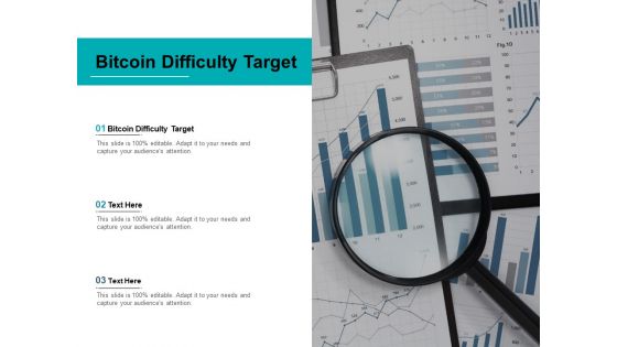 Bitcoin Difficulty Target Ppt PowerPoint Presentation Inspiration Elements Cpb Pdf