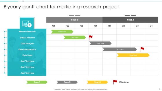Biyearly Gantt Chart Infographic Ppt PowerPoint Presentation Complete With Slides