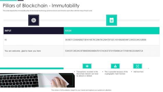 Blockchain And DLT Framework Pillars Of Blockchain Immutability Icons PDF Blockchain And DLT Framework Pillars Of Blockchain Immutability Icons PDF