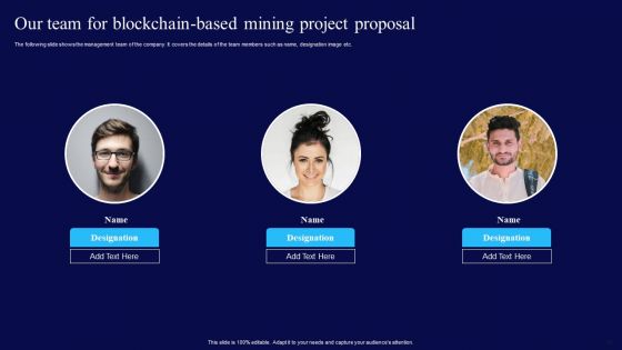 Blockchain Based Mining Project Proposal Ppt PowerPoint Presentation Complete Deck With Slides
