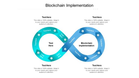 Blockchain Implementation Ppt PowerPoint Presentation Pictures Design Templates Cpb