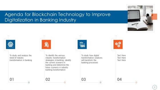 Blockchain Technology To Improve Digitalization In Banking Industry Ppt PowerPoint Presentation Complete Deck With Slides