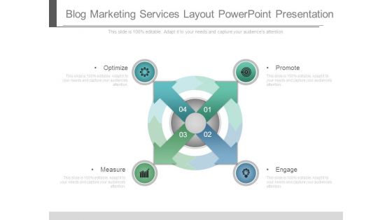 Blog Marketing Services Layout Powerpoint Presentation