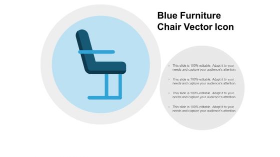 Blue Furniture Chair Vector Icon Ppt PowerPoint Presentation Ideas Graphics Pictures